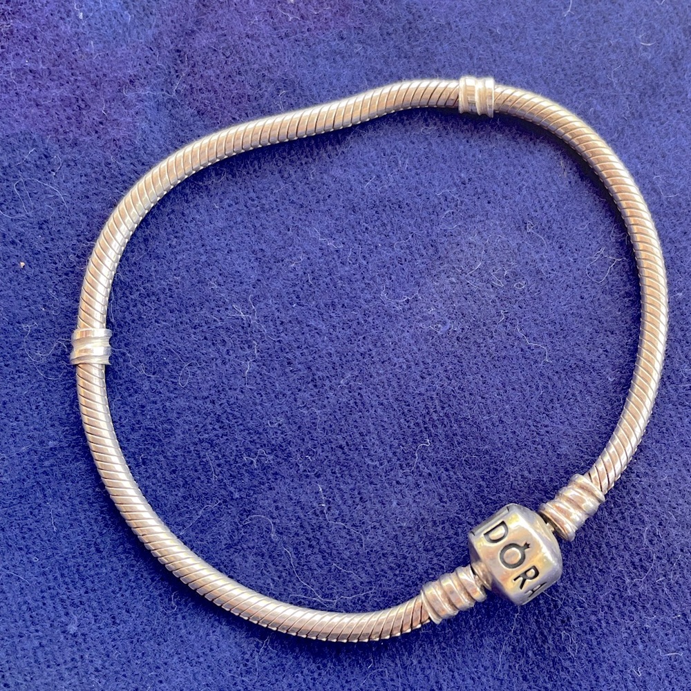 7 inch Authentic Pandora bracelet.